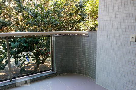 Varanda da Sala de apartamento para alugar com 1 quarto, 60m² em Barra da Tijuca, Rio de Janeiro