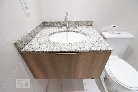 Detalhe banheiro de apartamento para alugar com 1 quarto, 38m² em Picanço, Guarulhos