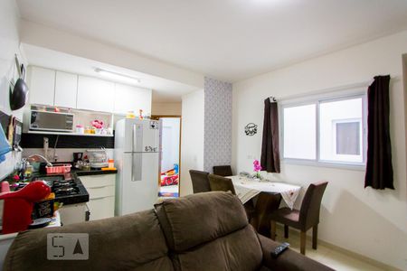 Sala/Cozinha de apartamento à venda com 2 quartos, 81m² em Vila Humaitá, Santo André