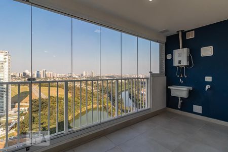 Varanda da Sala de apartamento para alugar com 2 quartos, 69m² em Alphaville Empresarial, Barueri