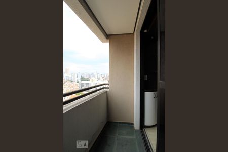 Varanda da sala de apartamento à venda com 1 quarto, 40m² em Vila Pompéia, São Paulo