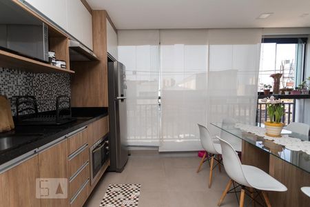 Cozinha de apartamento à venda com 1 quarto, 33m² em Bom Retiro, São Paulo