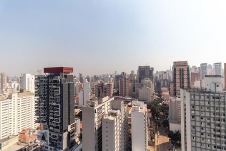 Varanda da sala - vista de apartamento à venda com 1 quarto, 62m² em Jardim América, São Paulo