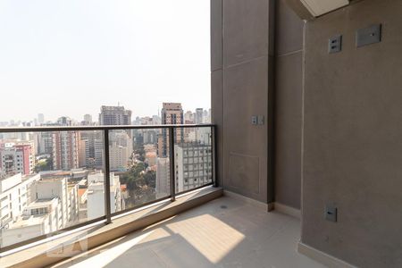 Varanda da sala de apartamento à venda com 1 quarto, 62m² em Jardim América, São Paulo