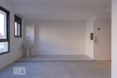 Sala Cozinha Lavanderia de apartamento à venda com 1 quarto, 41m² em Tristeza, Porto Alegre