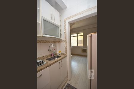 Cozinha de kitnet/studio para alugar com 1 quarto, 30m² em Glória, Rio de Janeiro