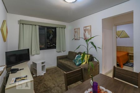 Sala  de apartamento para alugar com 1 quarto, 60m² em Vila Oliveira, Mogi das Cruzes