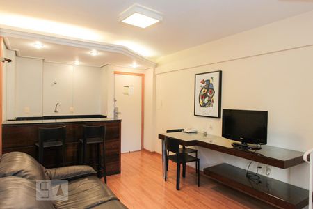 Sala de apartamento para alugar com 1 quarto, 48m² em Funcionários, Belo Horizonte