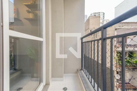 Varanda de apartamento para alugar com 1 quarto, 28m² em República, São Paulo