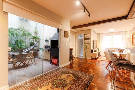 Sala de apartamento à venda com 1 quarto, 80m² em Petrópolis, Porto Alegre