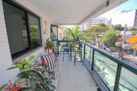 Varanda da Sala de apartamento para alugar com 2 quartos, 82m² em Botafogo, Rio de Janeiro