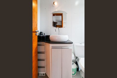 Banheiro da Suíte de apartamento à venda com 3 quartos, 66m² em Jardim Alvorada, Santo André