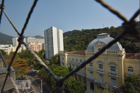 Vista da Sala de apartamento à venda com 3 quartos, 108m² em Laranjeiras, Rio de Janeiro