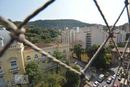 Vista da Sala de apartamento para alugar com 3 quartos, 108m² em Laranjeiras, Rio de Janeiro