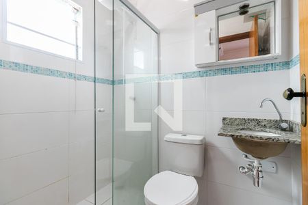 Banheiro da Suíte de apartamento para alugar com 1 quarto, 45m² em Vila Esperança, São Paulo