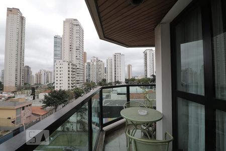 Sacada da Sala de Estar de apartamento para alugar com 4 quartos, 270m² em Jardim Anália Franco, São Paulo