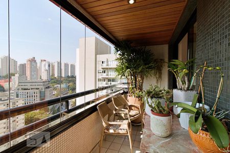 Varanda da Sala de apartamento para alugar com 4 quartos, 240m² em Vila Andrade, São Paulo