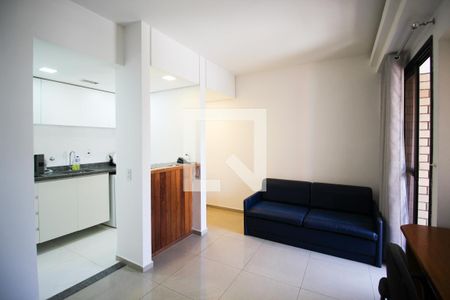 Sala de apartamento para alugar com 1 quarto, 41m² em Moema, São Paulo