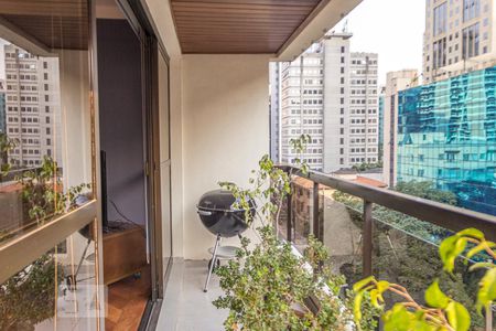 Varanda da Sala de apartamento para alugar com 3 quartos, 110m² em Itaim Bibi, São Paulo