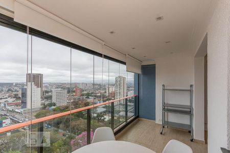 Varanda da Sala de apartamento para alugar com 1 quarto, 62m² em Jardim Santo Amaro, São Paulo