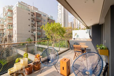 Varanda de apartamento para alugar com 1 quarto, 80m² em Vila Nova Conceição, São Paulo