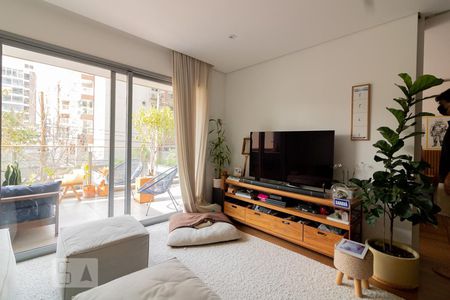 Sala de apartamento para alugar com 1 quarto, 80m² em Vila Nova Conceição, São Paulo