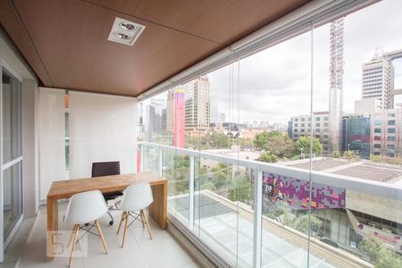 Varanda de kitnet/studio para alugar com 1 quarto, 49m² em Vila Gertrudes, São Paulo