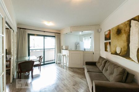 Sala de apartamento à venda com 1 quarto, 40m² em Itaim Bibi, São Paulo