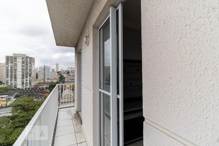 Varanda da Sala e Do Quarto de apartamento para alugar com 1 quarto, 37m² em Cambuci, São Paulo