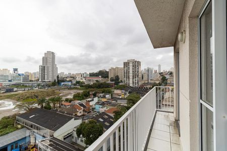 Varanda da Sala e Do Quarto de apartamento para alugar com 1 quarto, 37m² em Cambuci, São Paulo