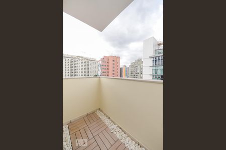 Varanda da Sala de apartamento para alugar com 1 quarto, 32m² em Santa Cecília, São Paulo