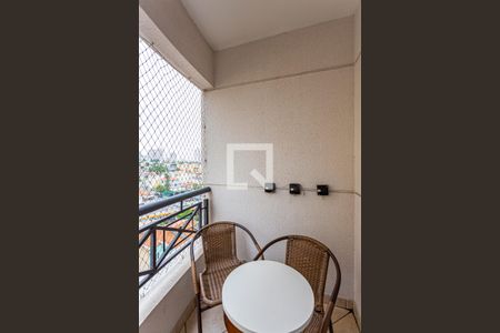 Varanda da Sala de apartamento à venda com 2 quartos, 55m² em Vila Pires, Santo André