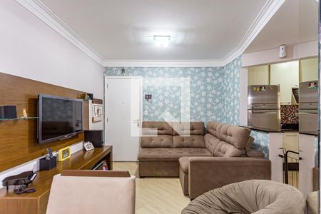 Sala de apartamento à venda com 2 quartos, 55m² em Vila Pires, Santo André