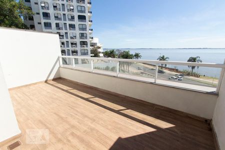 Sacada da Sala 2 de casa de condomínio à venda com 3 quartos, 257m² em Praia de Belas, Porto Alegre