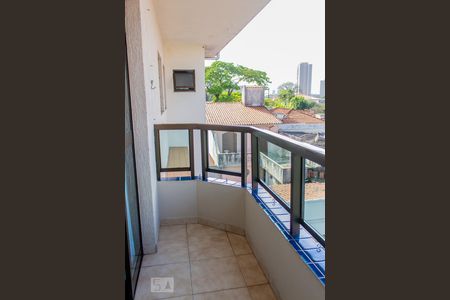 Varanda da Sala de apartamento à venda com 4 quartos, 240m² em Vila Alzira, Santo André