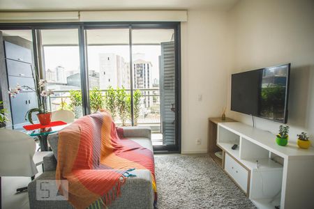 Sala/Cozinha de apartamento para alugar com 1 quarto, 47m² em Vila Monte Alegre, São Paulo