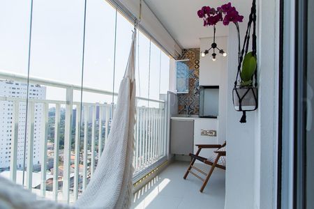 Varanda  de apartamento para alugar com 1 quarto, 45m² em Vila Guarani (z Sul), São Paulo