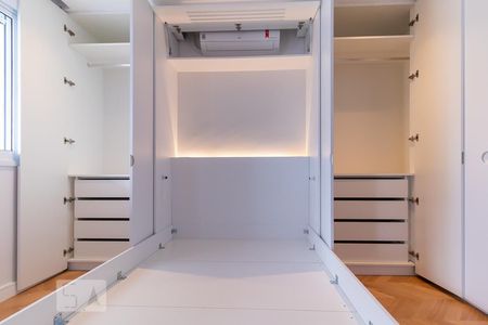 Suíte - detalhes de kitnet/studio para alugar com 1 quarto, 37m² em Jardim Paulistano, São Paulo