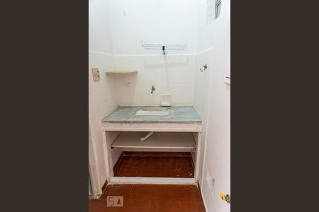 Cozinha de apartamento para alugar com 1 quarto, 28m² em Bela Vista, São Paulo