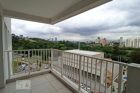 Varanda e área de serviço de apartamento para alugar com 1 quarto, 49m² em Alphaville Empresarial, Barueri