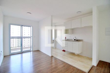 Sala/Cozinha de apartamento à venda com 2 quartos, 50m² em Parque das Nações, Santo André