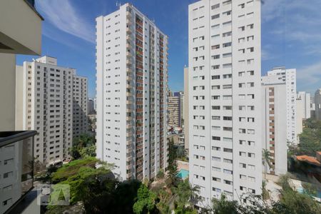 Vista Sala de apartamento para alugar com 2 quartos, 60m² em Indianópolis, São Paulo