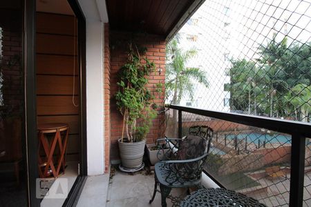 Varanda da Sala de apartamento para alugar com 2 quartos, 114m² em Campo Belo, São Paulo