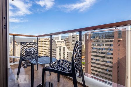 Sala - Varanda de apartamento à venda com 1 quarto, 46m² em Cerqueira César, São Paulo