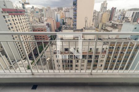 Varanda da Sala de apartamento à venda com 1 quarto, 35m² em República, São Paulo