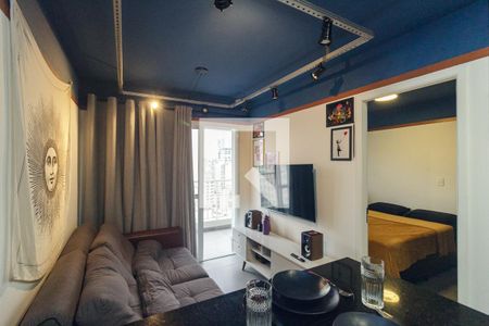 Sala de apartamento à venda com 1 quarto, 35m² em República, São Paulo