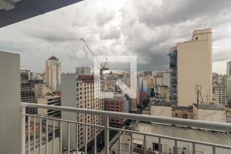 Varanda da Sala de apartamento à venda com 1 quarto, 35m² em República, São Paulo