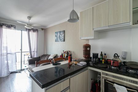 Sala/Cozinha de apartamento para alugar com 1 quarto, 33m² em Jardim Santa Teresinha, São Paulo