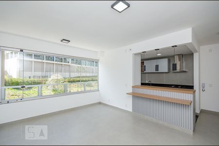 Sala - Cozinha de apartamento para alugar com 2 quartos, 68m² em Vila da Serra, Nova Lima