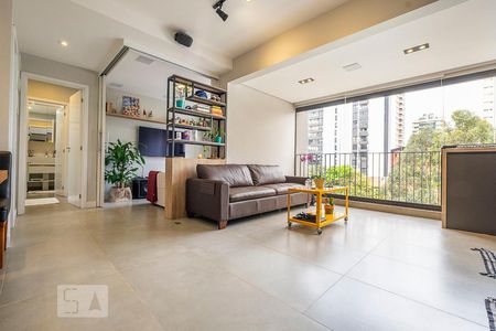 Sala de apartamento para alugar com 1 quarto, 60m² em Pinheiros, São Paulo